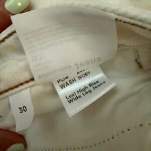 Reformation High Rise Wide Leg Jeans - Wash Ivory